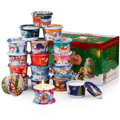 HOFOGOTOWIN 18-pack travel tin candles offer varied fragrances for on-the-go mood lighting.