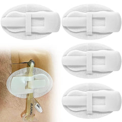 Hola Health catheter stabilization device with foam anchor pad keeps tubes secure during activity.