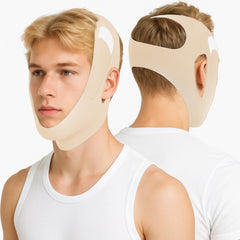 Holinee anti snoring chin strap top view shows chin support for open airway