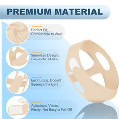 Holinee chin strap fabric is breathable for all-night comfort