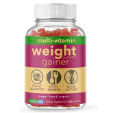Holistic MD Gainer Gummies bottle front view emphasizes convenient daily nutrition