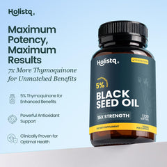 HOLISTQ softgels packaging showing convenient vegan non-GMO supplement.