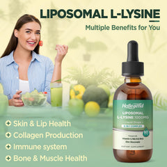 HOLLEGEND lemon-flavored lysine bottle highlights citrus taste and palatability.