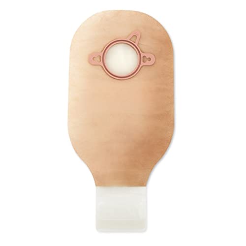 Hollister 18113 ostomy pouch front view with beige two-piece design for reliable wear and drainage.