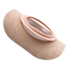 Hollister CeraPlus barrier featuring floating flange for secure pouching and gentle abdominal fit.