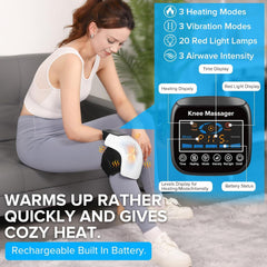 HOLLOII knee massager delivers red-light therapy for targeted relief