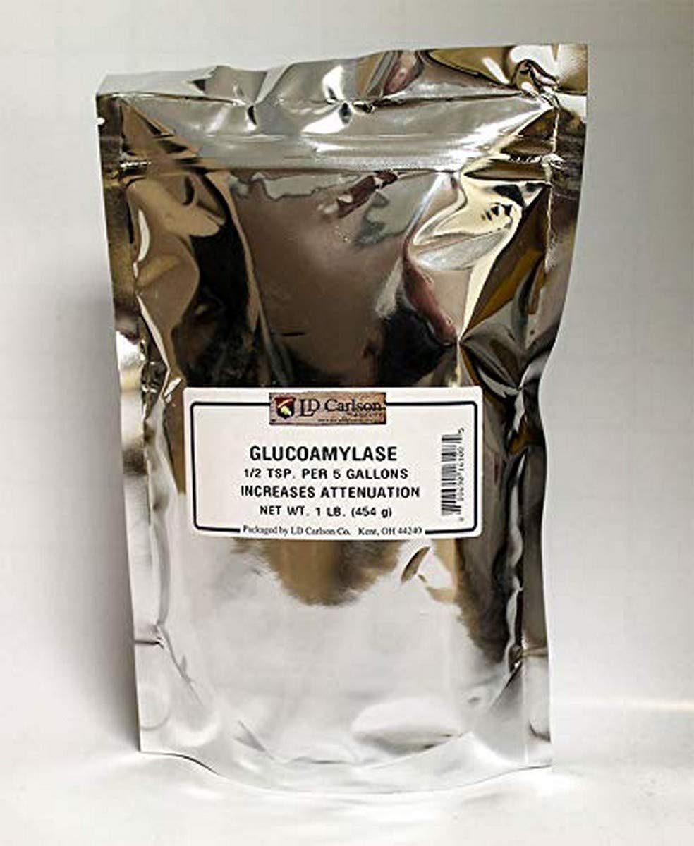 Home Brewing Supplies glucoamylase enzyme 1 lb bag for efficient saccharification before fermentation
