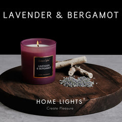 Home Lights natural soy wax candle with cotton wick for clean, long-lasting burn