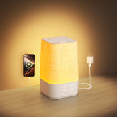 HOMEBEST Sunrise Alarm Clock front view with gradual sunrise for gentle mornings.