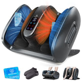 HomeCare Shiatsu Foot Massager front view with heat therapy for tired feet.