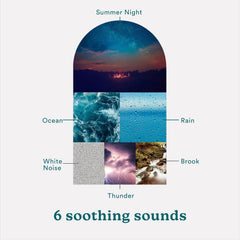 Homedics SoundSleep six sounds panel offers diverse ambient options