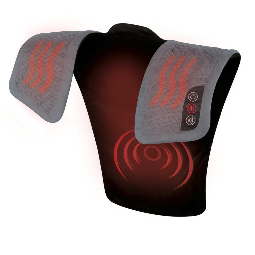 Homedics vibration heated shoulder wrap for targeted relaxation