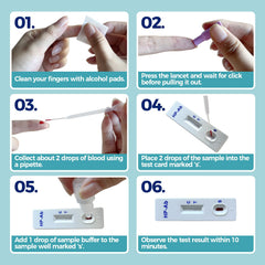 HOMEDSUN H. Pylori test strip displays rapid results at home.
