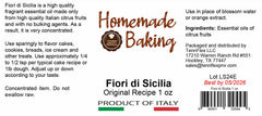 Italian citrus essential oil bottle by Homemade Baking enhances cookies and ice cream