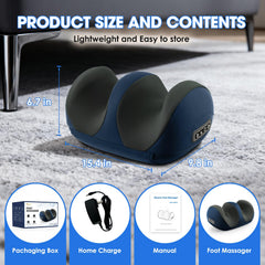 Homesy massager's shiatsu kneading heads provide deep relaxation across feet