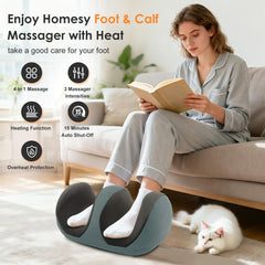 Close-up of Homesy shiatsu nodes delivering targeted foot relief with adjustable intensity.