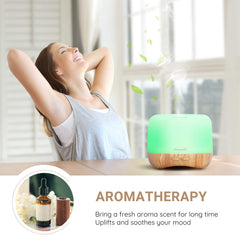 Homeweeks seven-color night light adds ambiance while diffusing calming scents