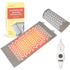 HOMLYNS heated acupressure mat full body with removable cover for deep relaxation.