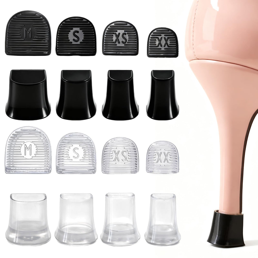 Hongliang eight-pair heel protectors in four sizes for versatile high heels.