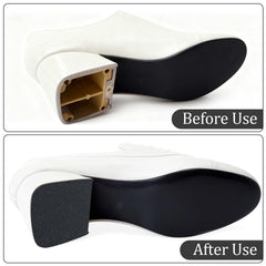 Hongliang heel caps fit all shapes and can be cut to match your boot or shoe.