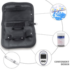Hooshion diabetes travel case mesh pocket organizing accessories