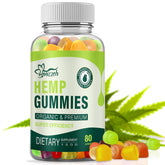 Hoozzch Organic Hemp Gummies bottle front view for daily wellness.
