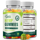 Hoozzch Premium Hemp Gummies close-up texture for sleep support