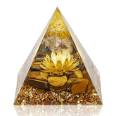 Hopeseed Orgone Pyramid Flower of Life enhances positive energy in your space.
