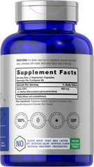 Close-up of Horbäach Alpha GPC 600mg capsules for daily focus support