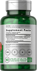 Horbäach Berberine-Cinnamon capsules close-up highlighting vegetarian, easy daily use
