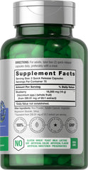 Horbäach Blueberry Extract capsules shown for convenient daily use.