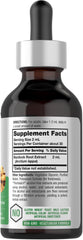 Horbäach Burdock Root Tincture bottle cap close-up highlighting alcohol-free formula.