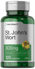 Cápsulas Horbäach Hierba de San Juan 300 mg para uso diario de bienestar.
