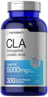 Horbäach CLA softgel bottle for daily active support.