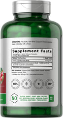 Horbaach Cranberry Pills bottle back label detailing ingredients and dosage guidance.