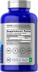 Horbaach GABA 750mg capsules closeup highlights quick-release formula for on-the-go support.