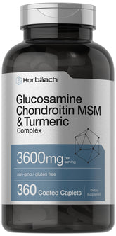 Horbäach Glucosamine Chondroitin MSM bottle for daily joint support