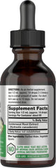 Horbaach Goldenseal tincture label close-up highlights vegan, non-GMO, gluten-free formula.
