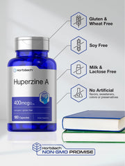 Horbäach Huperzine A dosage 400 mcg per serving close-up