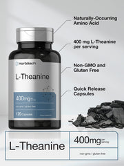 Horbäach L-Theanine capsules pour demonstrates quick-release capsules for daily use
