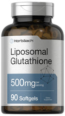 Horbaach liposomal glutathione 500mg bottle for optimized absorption