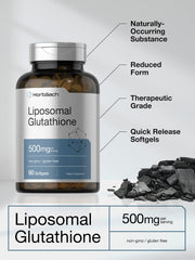 Horbaach liposomal glutathione softgels close up quick release capsules