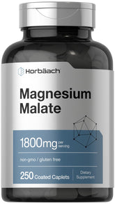 Horbäach Magnesium Malate bottle with 1800 mg per serving for daily use