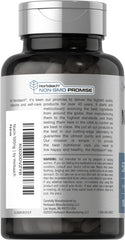 Horbäach Niacin 500mg label view highlighting purity and Non-GMO status.