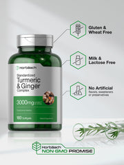 Horbäach softgels close-up with amber bottle