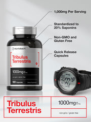 Horbaach Tribulus Terrestris ingredients pack highlights pure extract.