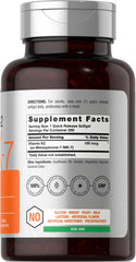 Horbäach Vitamin K2 MK7 softgel close-up highlighting capsule detail