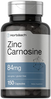 Horbäach Zinc Carnosine bottle with quick-release capsules for daily use