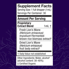 Lions Mane liquid drops imply easy daily dosing for focus.