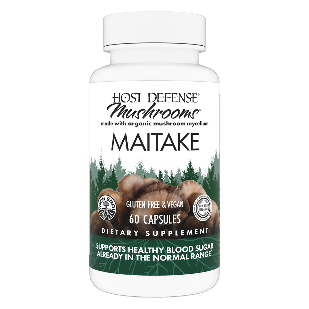 Host Defense Maitake Capsules bottle for daily immune support
